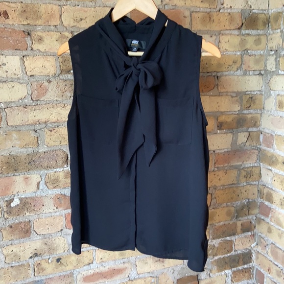 ABS Tie-Neck Blouse - Picture 2 of 4